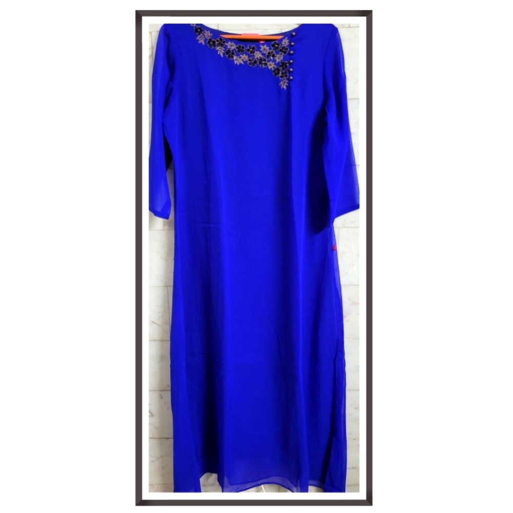 Party Wear Kurta - Picture 1 of 6